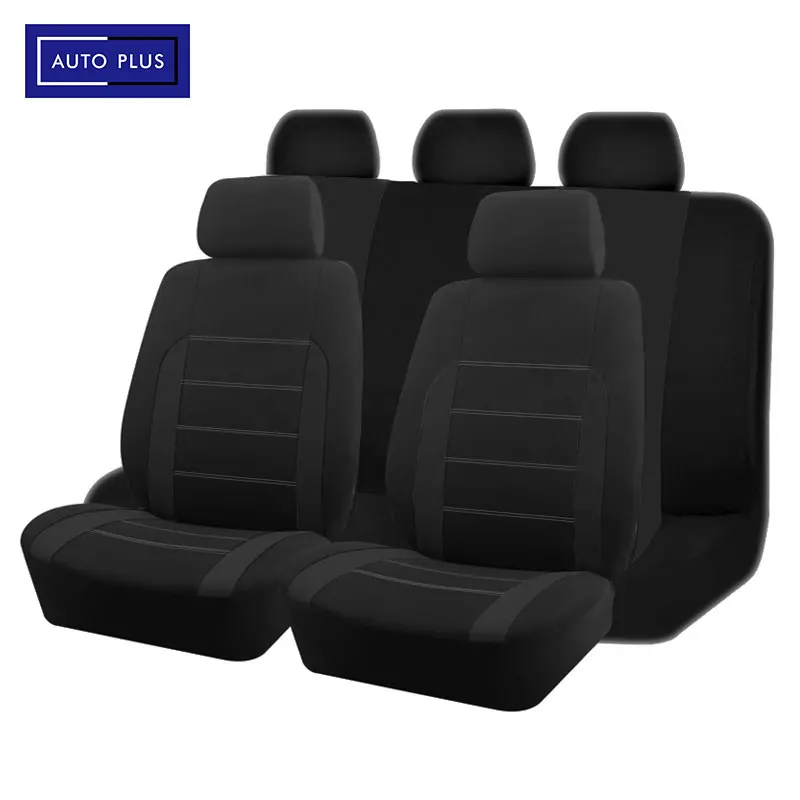 AUTO PLUS housses de siège de voiture universelles en tissu adaptées à la plupart des voitures SUV camion Van accessoires de voiture housses de siège intérieures de voiture
