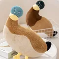 DUNXDECO-Oreiller en forme de canard pour animal de compagnie coussin de lit doux chaise de