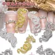 Breloques en alliage métallique 3D pour ongles or brillant argent dragon décorations de bijoux
