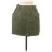 Zara Basic Casual Skirt: Green Bottoms - Women's Size Medium