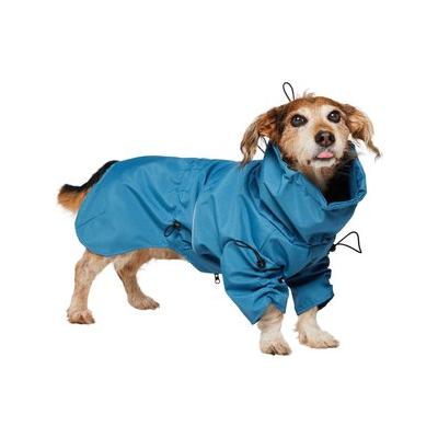 Frisco Water Resistant Dog Raincoat, Blue, Medium