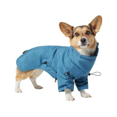 Frisco Water Resistant Dog Raincoat, Blue, Small