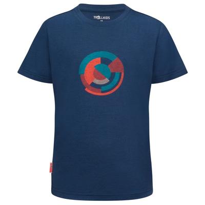 Trollkids - Kid's Sandefjord T-Shirt XT-Shirt - Merinoshirt Gr 128 blau Image