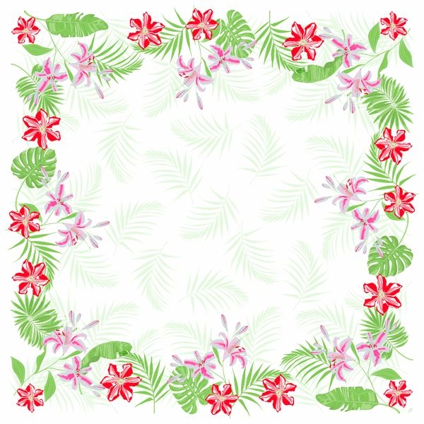 100x DUNI Dunicel® Mitteldecken 84 x 84 cm Tropical Lily (5 x 20 Stück) Image