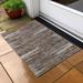 Brown/White 30 x 20 x 0.19 in Area Rug - Langley Street® Lamanna Indoor/Outdoor Area Rug w/ Non-Slip Backing | 30 H x 20 W x 0.19 D in | Wayfair