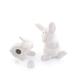 Arthur Court Designs Stoneware Mother & Son Bunny Salt & Pepper Stoneware in White | 4 H x 4 W in | Wayfair 316PBN