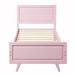 Builddecor 41.45" Bed Frame Wood in Pink | 41.45 H x 42.25 W x 78.65 D in | Wayfair miumiuWF192440AAH