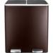 Pirecart Kitchen Stainless Steel Gallon Step On Trash Can Stainless Steel in Brown | 25.59 H x 23.03 W x 12.6 D in | Wayfair USATCN1043630-brown