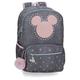 Disney Joumma Mickey Studs Schulrucksack, Schwarz, 32 x 44 x 17 cm, Polyester, 23,94 l, Schwarz/Weiß, Schulrucksack, schwarz/weiß, Schulrucksack