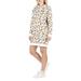 Coin Print Hooded Sweater Dress