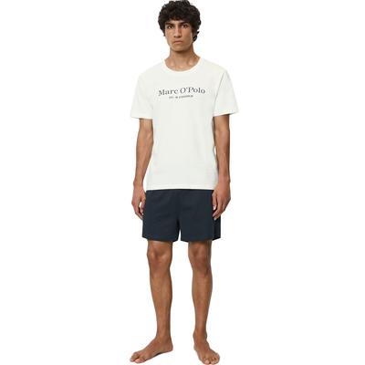 T-Shirt MARC O'POLO "Mix & Match Cotton", Herren, Gr. XL, weiß (weiß cotton), Obermaterial: 100% Baumwolle, casual, regular fit hüftbedeckend, Rundhals, Kurzarm, Shirts, mit Logo-Print vorn Image