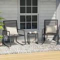 Hokku Designs Dontrae 3 Piece Seating Group in Brown | Outdoor Furniture | Wayfair 2ECCC623FB97495F92A8FC66B9DA5EC8