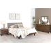 Latitude Run® Iden 4 - Piece Bedroom Set in Walnut Brown & Gray Upholstered in Brown/Gray | 43.5 H x 78.9 W x 86.1 D in | Wayfair