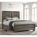 Gracie Oaks Aricel Standard Bed in Wood in Gray | 57 H x 63.65 W x 84.35 D in | Wayfair FA80CDB0D9ED439CB0CF6A5ED2297E9D