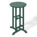 Lark Manor™ Asaiah Round Outdoor Bar Table Plastic in Green | 37 H x 27 W x 27 D in | Wayfair 1021B6C40D03430D80B24615E308EED0