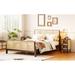 Bay Isle Home™ Anniqua 3 Pieces Rattan Platform Full Size Bed w/ 2 Nightstands Wicker/Rattan in Brown | 33.5 H x 56.7 W x 79.1 D in | Wayfair