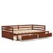 Red Barrel Studio® Juritza Daybed Wood in Brown | 23.5 H x 42 W x 78 D in | Wayfair 56440385DF144BEEA4B11A6357CC5525