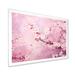 Winston Porter Minimalism Pink Cherry Bliss Tree II On Canvas Print Metal in Pink/Red | 16 H x 32 W x 1 D in | Wayfair