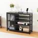 17 Stories Yuga 43" Bar Cabinet Wood/Metal in Black | 33 H x 43 W x 14 D in | Wayfair 76B22E3E7C3E41BB9F22F71D37FB47B2