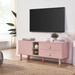 Latitude Run® Drawer TV cabinet w/ door Wood in Pink | 21.65 H x 54.57 W x 15.75 D in | Wayfair 2A33497AD70C43A393C34565F15BE650