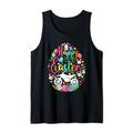 Happy Easter Dirt Bike In Colorful Eggs Bunnies Lover Biker Tank Top