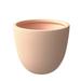 LeisureMod Dahlia Fiberstone and MgO Clay Planter Mid-Century Modern Tapered Round Planter Pot for Indoor and Outdoor (Terracotta 13.6 H)
