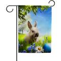 Garden Flag Double Sided Durable Yard Flag Easter Lawn Bunny Fade Resistant Seasonal Flags Suitable for Outdoor Home Lawn Patio Porch Decorative 28x40 Inch Yard Flags