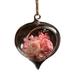 Anuirheih Clearance Hand Blown Glass Hanging Hummingbird Feeders for Outdoors Garden Yard Patio Porch Backyard Decor Gifts(Clear)