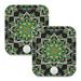 ALAZA Abstract Bohemian Mandala Dot Art Cute Night Lights Plug into Wall -2 Pack Motion Sensor & Dusk to Dawn Sensor Adjustable Brightness & Warm White