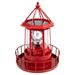 MIARHB Large Solar Rotating LED Light European Style Outdoor Garden Decoration Courtyard Light I (Deâ€”Red 11.81x7.87x3.94in)