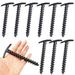 Tent Stakes 10 Pack Ground Anchors Tent Pegs 5.7in T Shape Spiral Ground Stakes Camping Stakes