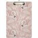 GZHJMY Pink Flamingo Animal Bird Clipboards for Kids Student Women Men Letter Size Plastic Low Profile Clip 9 x 12.5 in Silver Clip Whiteboard Clipboards
