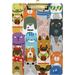 GZHJMY Cute Cat Glassses Acrylic Board Clipboards with Hook up and Low Profile Clip A4 Letter Size Cute Fashion Clip Boards for Students and Adult Standard Size 12x 9in Whiteboard Clipboards