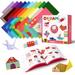 Joycat 180 Sheets 6 EC36 inch Colorful Origami Paper for Kids 80 Origami Papers of Different Patterns and 100 Sheets 20 Colors Papers Gift for 4+ Boys Girls Stickers and Manual Included