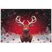 FREEAMG 1000 Pieces Christmas Red Elk Jigsaw Puzzle for Adults Teens Kids Fun Family Game for Holiday Toy Gift Home Decor