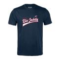 Men's Levelwear Navy Columbus Blue Jackets Richmond Retro Script T-Shirt