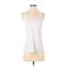 Athleta Active Tank Top: White Solid Activewear - Women's Size Small