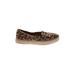 Dr. Scholl's Flats: Slip-on Platform Bohemian Brown Leopard Print Shoes - Women's Size 8 - Round Toe