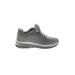 Fashion Sneakers: Gray Solid Shoes - Women's Size 4 - Round Toe