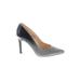 Nine West Heels: Slip-on Stilleto Cocktail Gray Print Shoes - Women's Size 9 - Pointed Toe
