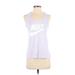 Nike Active Tank Top: Purple Graphic Activewear - Women's Size X-Small