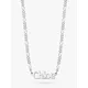 Daisy London Personalised Nameplate Figaro Chain Necklace