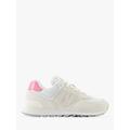 New Balance 574 Suede Blend Trainers, Sea Salt