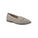 Women's Noblest Flat by White Mountain in Winter White (Size 8 1/2 M)