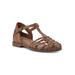 Women's Kiky Sandal by White Mountain in Tan Burnished Smooth (Size 8 1/2 M)