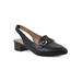 Women's Boreal Slingback by White Mountain in Black Smooth (Size 8 1/2 M)