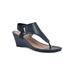 Women's All Dres Sandal by White Mountain in Navy Smooth (Size 9 M)