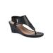 Women's All Dres Sandal by White Mountain in Black Smooth (Size 9 1/2 M)