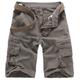 Allthemen Mens Cargo Shorts Outdoor Wear Cotton Shorts Light Grey EU 38