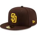 New Era 59Fifty Cap - AUTHENTIC San Diego Padres Brown 7 5/8 - (60,6cm)